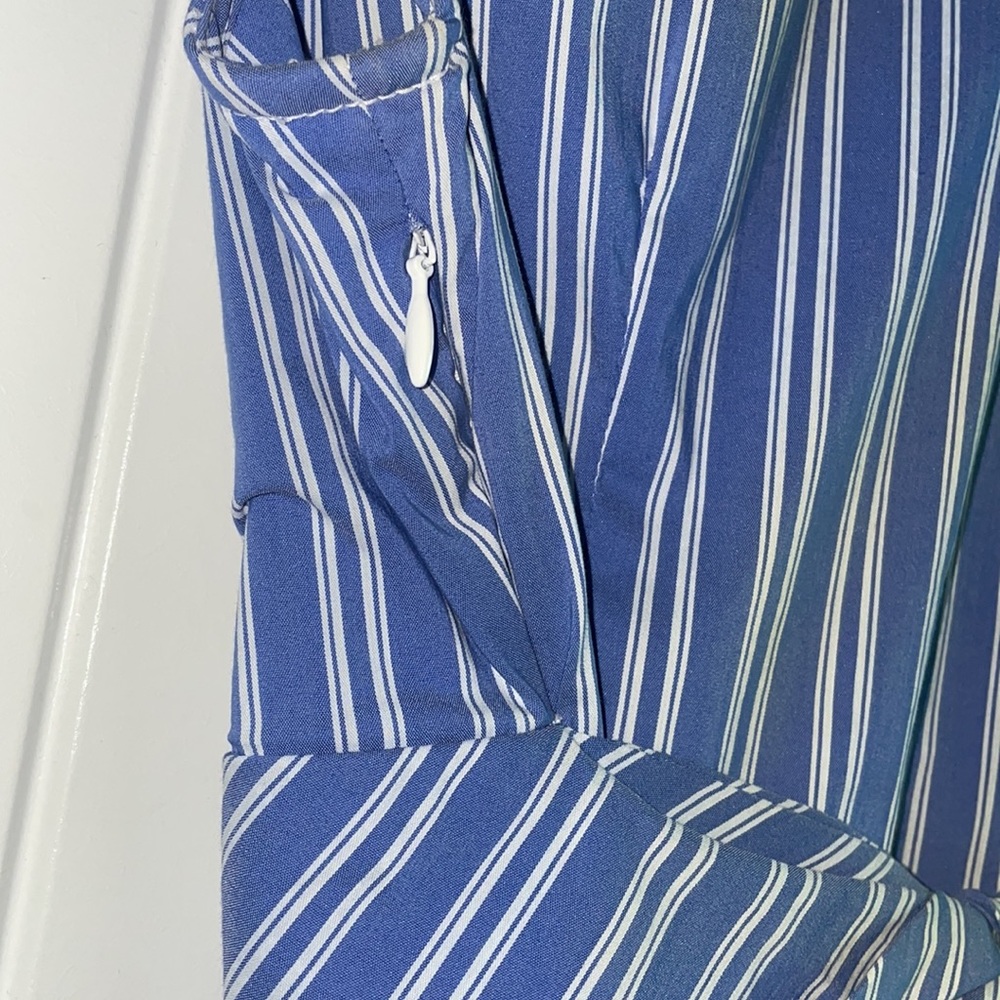 BCBGMAXAZRIA sleeveless striped dress size 6 NWOT - Picture 4 of 6